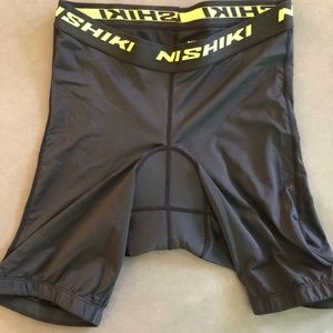 Nishiki Mens Black Padded Cycling shorts (M)